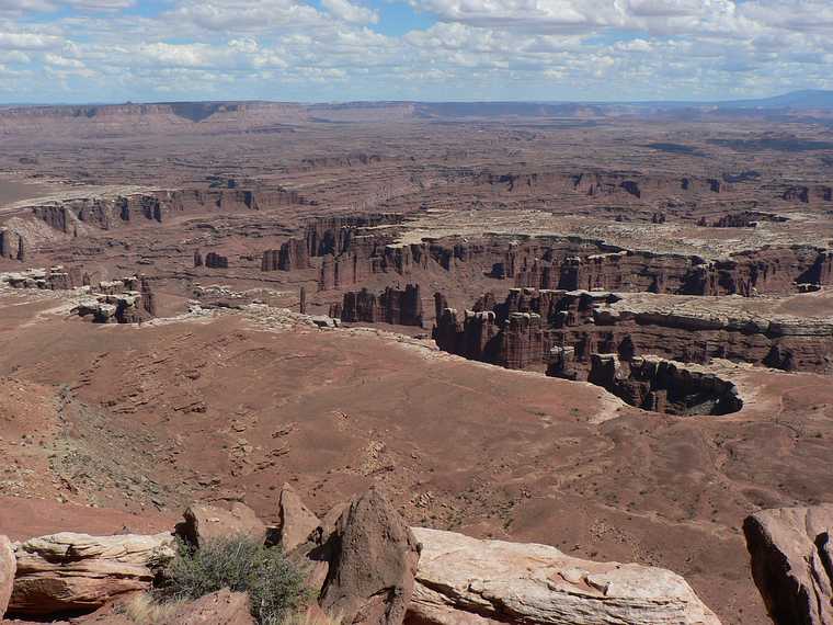 August 17, 2006 - Island in the Sky, Canyonlands National Park, Utah.<br />At Grand View Point Overlook.