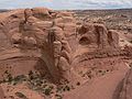 August 18, 2006 - Arches National Park, Utah.<br />View behind (to the north-east) Delicate Arch.