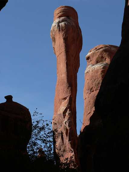August 18, 2006 - Arches National Park, Utah.<br />A guided tour through Fiery Furnace, the coolest place in the park.