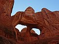 August 18, 2006 - Arches National Park, Utah.<br />A guided tour through Fiery Furnace, the coolest place in the park.<br />Skull arch.