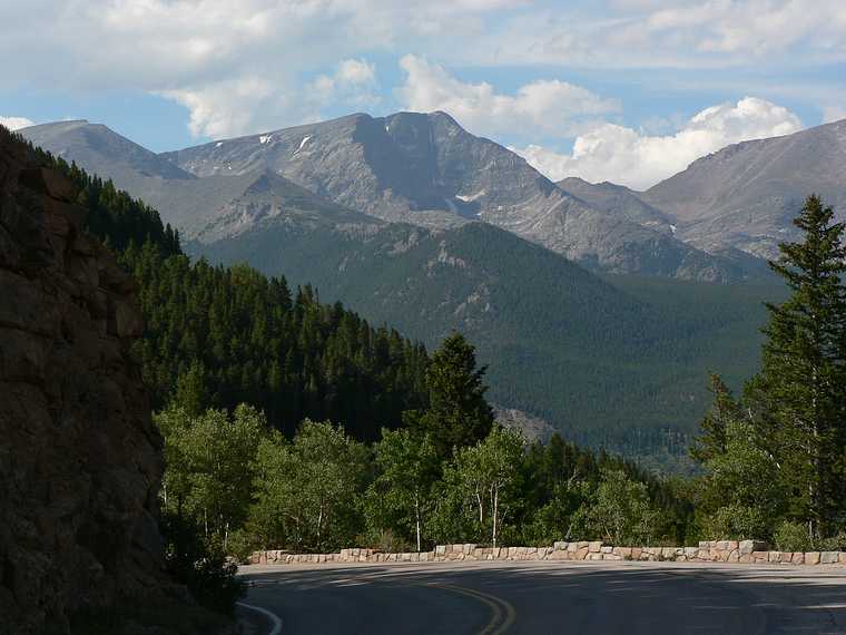 August 21, 2006 - Rainbow Curve Overlook, Rocky Mountain National Park, Colorado.