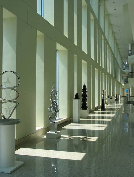 Sept. 9, 2006 - University of Massachusetts, Boston, Massachusetts.<br />The New England Sculptors Association show at the Campus Center.<br />Joyce's "Kinetic Forces Upright".
