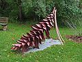 Sept. 18, 2006 - Meadowbrook Park, Urbana, Illinois.<br />Joyce Audy Zarins, "Strobus", 2003, painted steel.