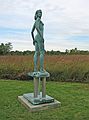 Sept. 18, 2006 - Meadowbrook Park, Urbana, Illinois.<br />Peter Fagan, "Marker", 1998, cast and fabricated bronze.