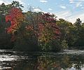 October 6, 2006 - Maudslay State Park, Newburyport, Massachusetts.<br />The Artichoke River above Curzon's Mill.