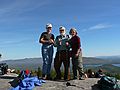 October 8, 2006 - Mt. Percival and Mt. Morgan hike near Holderness, New Hampshire.<br />Deb, Egils, and Joyce atop Mt. Morgan.