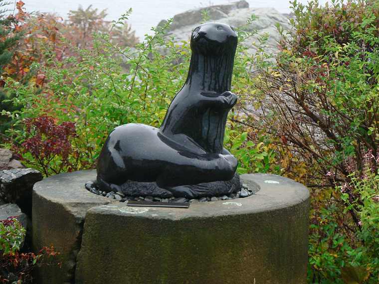 Oct. 20, 2006 - Ogunquit Museum of American Art, Maine.<br />"Otters" by Cabot Lyford.