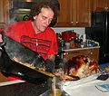 Nov. 23, 2006 - Tewksbury, Massachusetts.<br />At Paul and Norma's for Thanksgiving.<br />Paul, the chef.