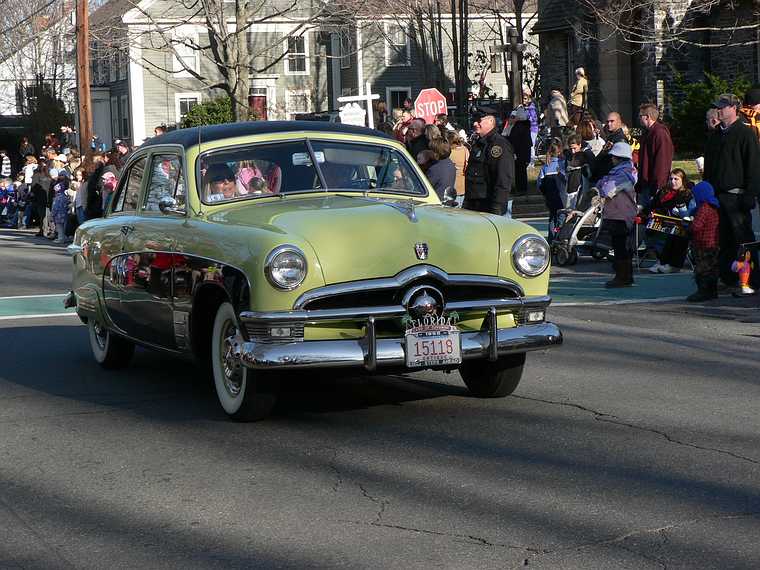 Dec. 3, 2006 - Santa Parade, Merrimac, Massachusetts.<br />1950 Ford.