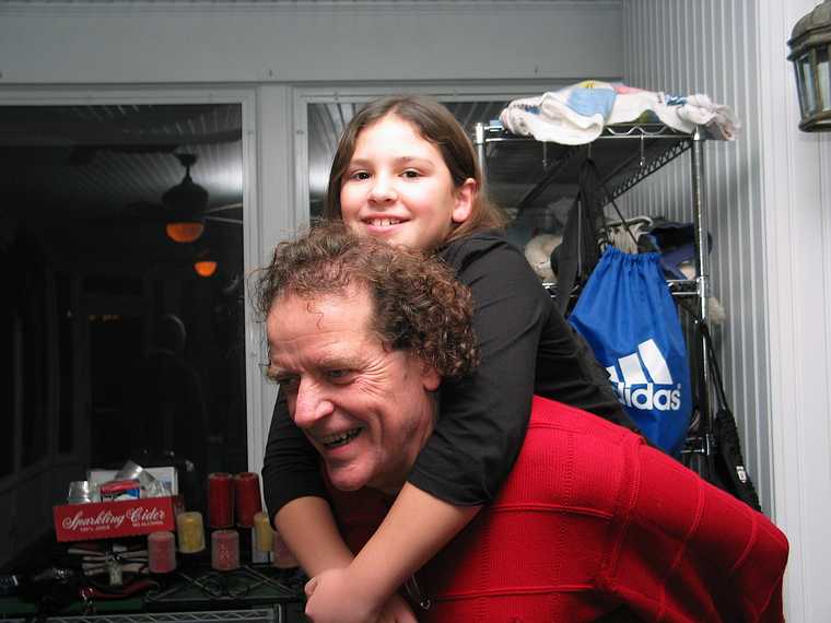 Dec. 25, 2006 - South Hampton, New Hampshire.<br />Paul and Arianna.