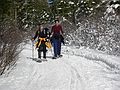 Dec. 29, 2006 - Along the Rubicon Trail, Tahoma, California.<br />Joyce and Priya, Sati's sister.
