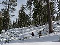 Dec. 29, 2006 - Along the Rubicon Trail, Tahoma, California.<br />Priya and Joyce.