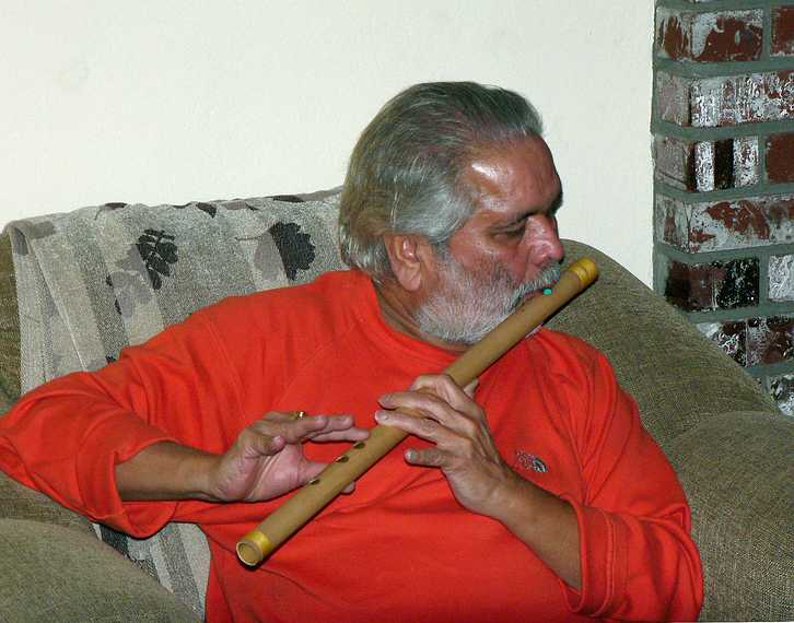 Dec. 29, 2006 - South Lake Tahoe, California.<br />Suman, Sati's father, performing for Eric's album (both the photo and the sound).