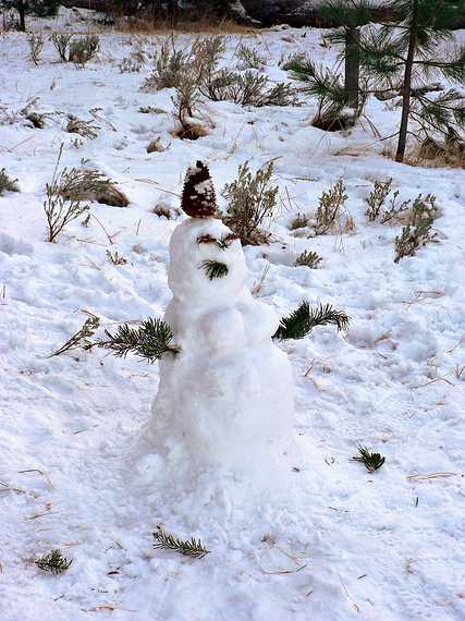 Dec. 30, 2006 - Camp Richardson area along the shore of Lake Tahoe, California.<br />A snow woman.