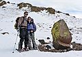 Dec. 31, 2006 - Hike along trail from California-88 to Red Lake Peak (10,063 ft, 3,067 m).<br />Sati and Melody.