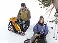 Dec. 31, 2006 - Hike along trail from California-88 to Red Lake Peak (10,063 ft, 3,067 m).<br />Sati and Melody.