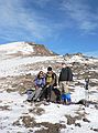 Dec. 31, 2006 - Hike along trail from California-88 to Red Lake Peak (10,063 ft, 3,067 m).<br />Melody, Sati, Egils (taken by Joyce).