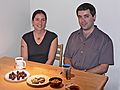 Jan. 2, 2007 - Oakland, California.<br />Melody and Sati with chocolate covered cherries and Paul's famous toffee.