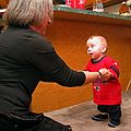 Jan. 6, 2007 - Miranda's 5th birthday celebration, Mendon, Massachusetts.<br />Joyce playing with Matthew.