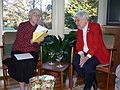 Jan. 20, 2007 - Mirdza's 92nd birthday, Manchester by the Sea, Massachusetts.<br />Mirdza and Marie.