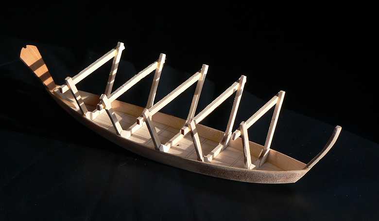 Jan. 31, 2007 - Merrimac, Massachusetts.<br />Banks Dory model that I am building in a class at Lowell's Boat Shop in Amesbury<br />where they build the real ones.