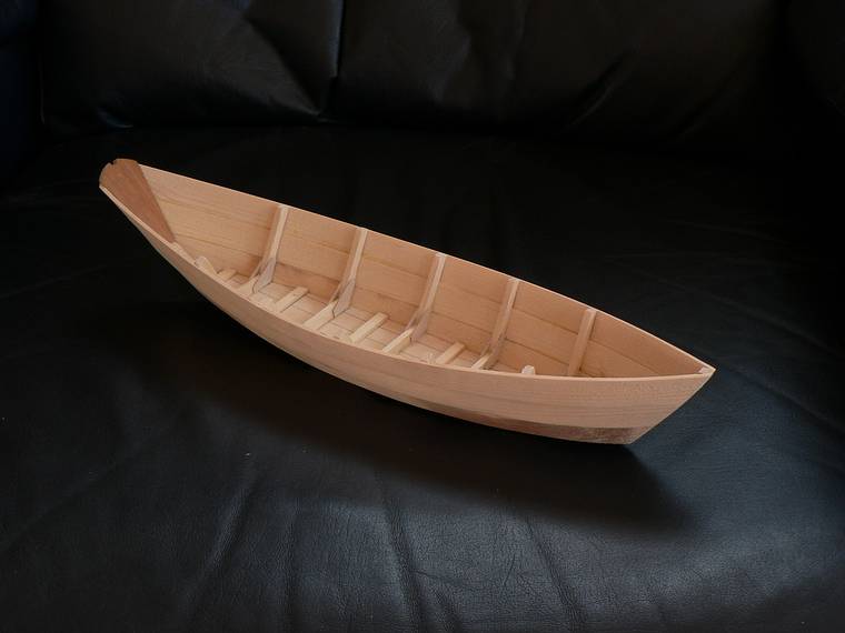 Feb. 5, 2007 - Merrimac, Massachusetts.<br />Banks Dory model in progress.