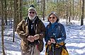 Feb. 24, 2007 - Carlisle, Massachusetts.<br />Hike with Get Outdoors New England group at Great Brook Farm State Park.<br />Egils and Joyce. Photo by a friendly stranger.