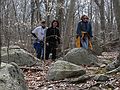 March 24, 2007 - Dogtown (Gloucester/Rockport), Massachusetts.<br />Get Outdoors New England and SubSig hike.<br />Joyce, Tari, and a fellow hiker on the trail.