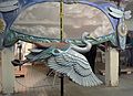 March 25, 2007 - Haverhill, Massachusetts.<br />These carousel parts are distined for the city of Detroit's new Riverwalk.<br />One of the river's inhabitants: a great blue heron.