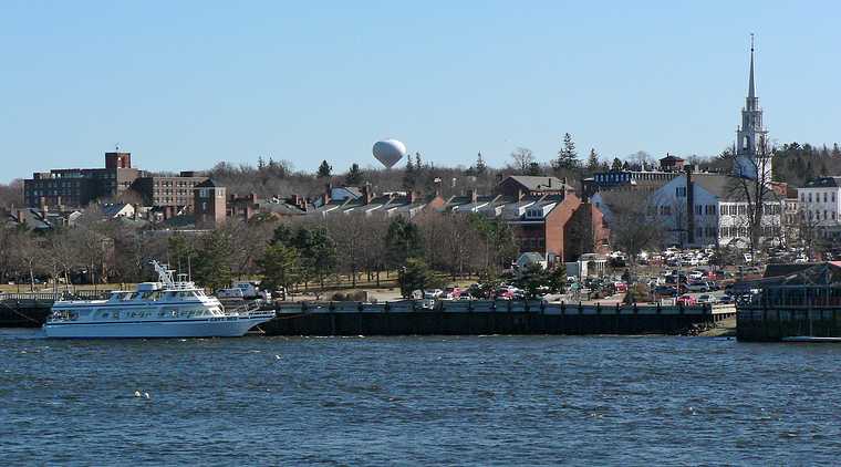 March 28, 2007 - Newburyport, Massachusetts.<br />Waterfront as seen from Rt. US-1 bridge over the Merrimack River.