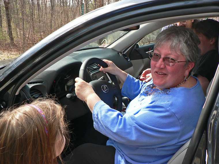April 8, 2007 - Mendon, Massachusetts.<br />Easter, Norma's birthday, and Paul and Norma's wedding anniversary.<br />Norma behind the wheel of Carl's new Lexus.