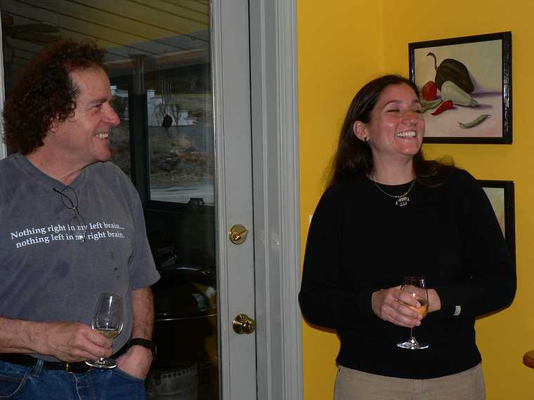 April 13, 2007 - Tewksbury, Massachusetts.<br />At Paul and Norma's to see Melody.<br />Paul and Melody joking around.
