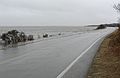 April 17, 2007 - Parker River National Wildlife Refuge, Plum Island, Massachusetts.<br />Extra high tide due to the Nor'easter and a new moon.<br />Normally, the water expanse to the left of the road is a marsh, even at high tide.