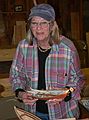 May 2, 2007 - Amesbury, Massachusetts.<br />Model boat building class at Lowell's Boat Shop.<br />Pam, executive director and pro bono manager of the shop and also a student in the class.