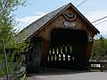 May 23, 2007 - Ashland, New Hampshire.<br />Covered bridge build in 1990 by Milton S. Graton over the Squam River.<br />N 43 43' 07.66", W 71 37' 08.15".