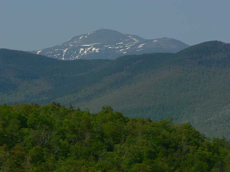 May 23, 2007 - Somewhere along Bear Notch Rd,, heading for Bartlett, New Hampshire.<br />View of Mt. Washington in the distance.