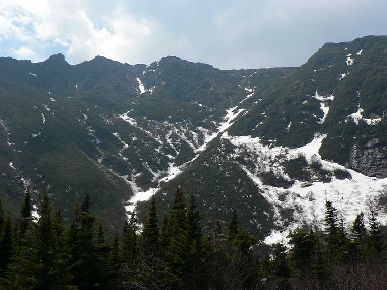May 24, 2007 - Tuckerman Ravine Trail, Pinkham Notch, New Hampshire.<br />Looking at Hillman Highway from Hermit Lake area.