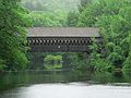 June 4, 2007 - Henniker, New Hampshire.<br />Covered bridge, built in 1972 by Milton Graton and his son Arnold, over the Contoocook River.