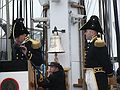 June 9, 2007 - Boston Harbor, Massachusetts.<br />USS Constitution turnaround trip to Castle Island.<br />Brendan P. McShane, Executive Officer, and William A. Bullard III, Commanding Officer.