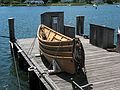 June 23, 2007 - Mystic Seaport, Connecticut.<br />Banks dorys stacked for loading unto a fishing vessel.