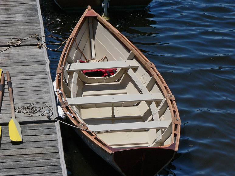 June 24, 2007 - Spring Launch at Lowell's Boat Shop in Amesbury, Massachusetts.<br />A banks dory similar to the one we build as a model.