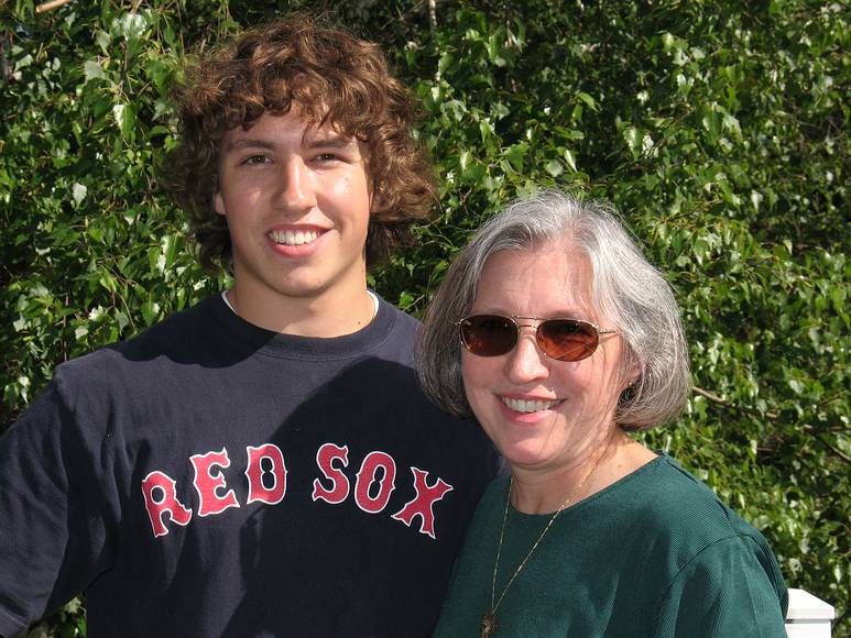 June 24, 2007 - South Hampton, New Hampshire.<br />Graduation party for Michael and Colin.<br />Michael and Joyce.