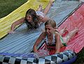 June 24, 2007 - South Hampton, New Hampshire.<br />Graduation party for Michael and Colin.<br />Marissa and fiend on the water slide.