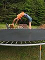 June 24, 2007 - South Hampton, New Hampshire.<br />Graduation party for Michael and Colin.<br />Hannah on the trampoline.