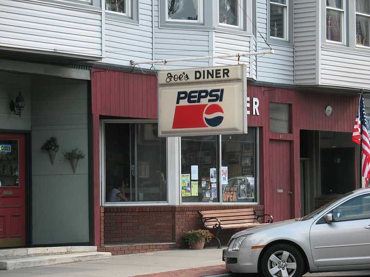 July 15, 2007 - Lee, Massachusetts.<br />Joe's Diner, made famous by Norman Rockwell's "The Runaway" in 1958.