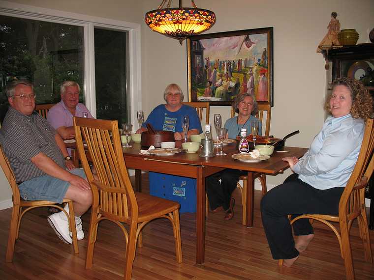 July 18, 2007 - Newmarket, New Hampshire.<br />At John and Priscilla's new home.<br />Uldis, John, Edite, Joyce, and Priscilla.