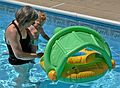 July 22, 2007 - Lawrence, Massachusetts.<br />At Marie's pool to celebrate Holly's birthday.<br />Joyce with Matthew.