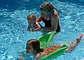 July 22, 2007 - Lawrence, Massachusetts.<br />At Marie's pool to celebrate Holly's birthday.<br />Joyce with Matthew and Miranda.
