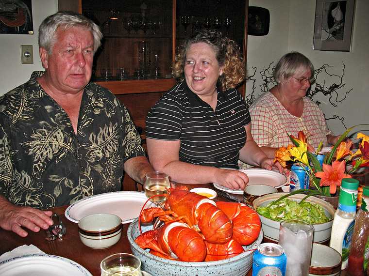 July 28, 2007 - Manchester by the Sea, Massachusetts.<br />Uldis' birthday.<br />John, Priscilla, and Edite.