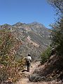 August 12, 2007 - Sequoia National Forest, California.<br />Joyce on the trail down to the confluence of the Middle and South forks of Kings River.